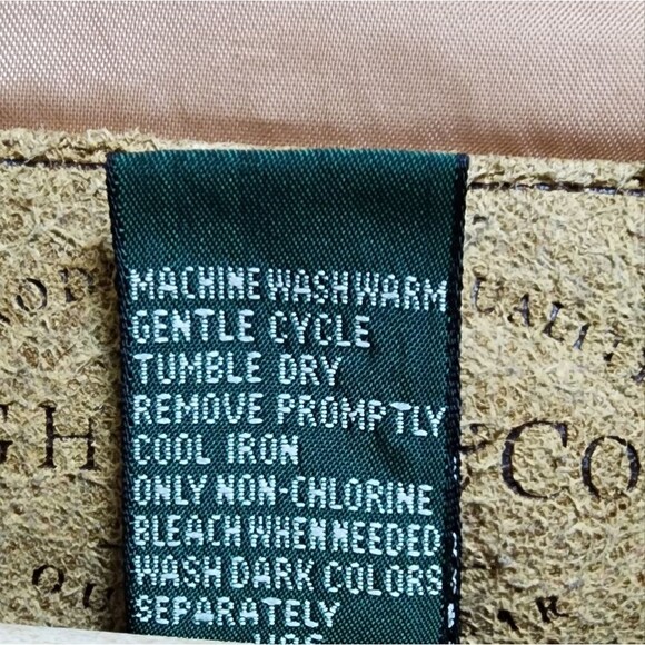 GH Bass Jacket Men Sz M Khaki Green Button Quilted Utility Field Chore Barn Coat - Picture 12 of 16